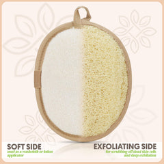 ALMOONI loofah sponge reverse terry cloth for oil and debris removal