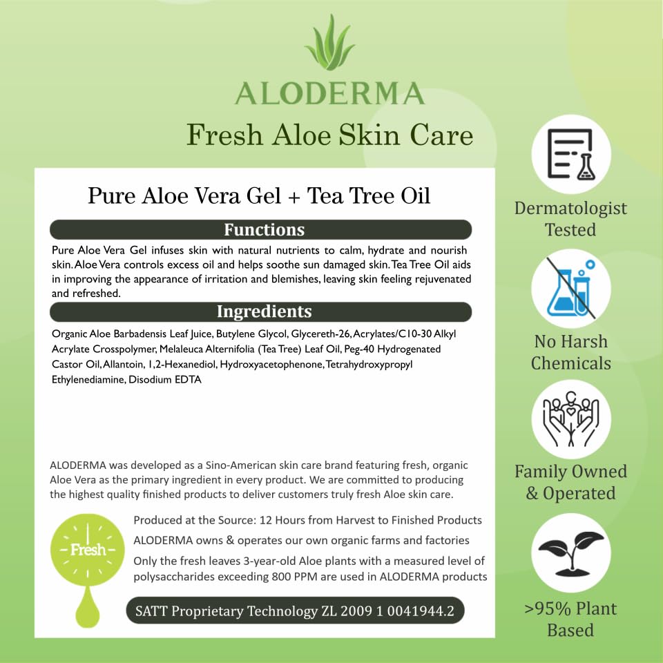 Aloderma post-waxing/shaving care gel reducing irritation