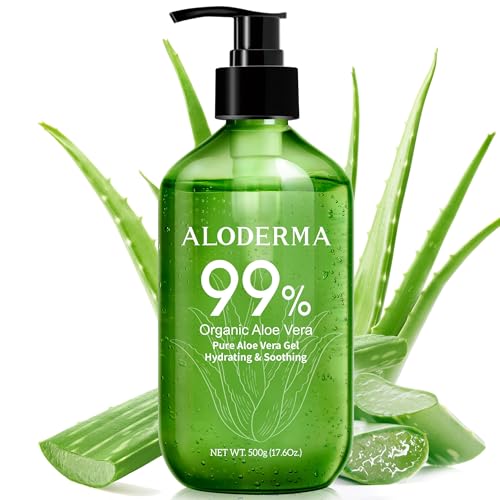 Aloderma aloe gel pump shows portable hydration for daily skincare.