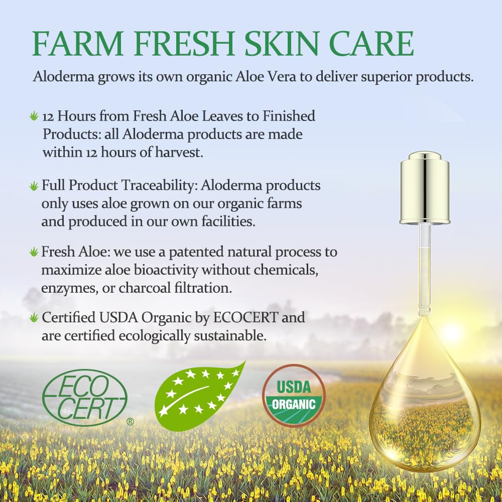 Aloderma Aloe Vera Face Hydrator texture swatch showcases lightweight, non-greasy hydration.