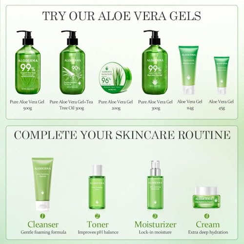 Aloderma sunburn-relief routine supports gentle cooling after sun exposure.