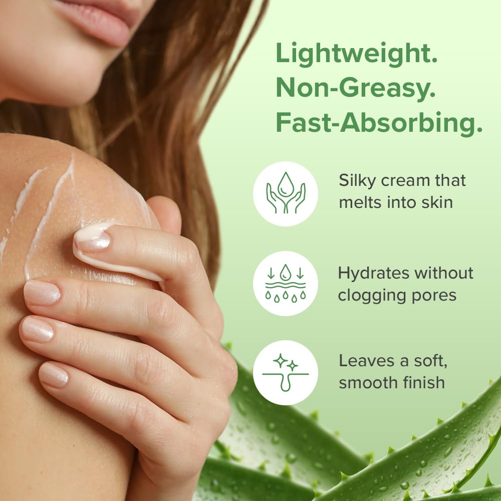 Aloe Infusion applied after sun exposure for soothing hydration.