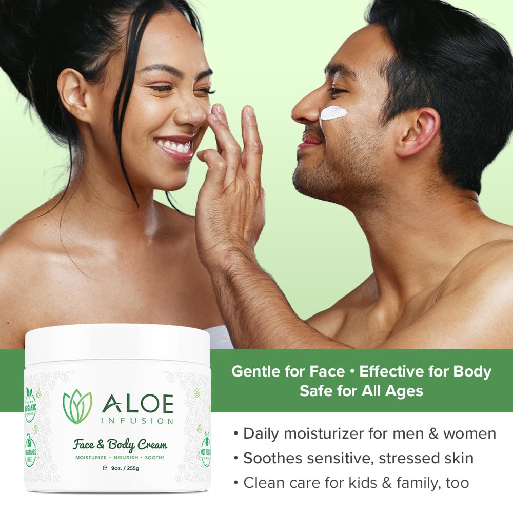 Aloe Infusion cruelty-free USA tested label on packaging.