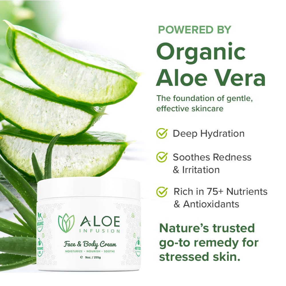 Aloe Infusion being gently absorbed, ideal for under makeup.