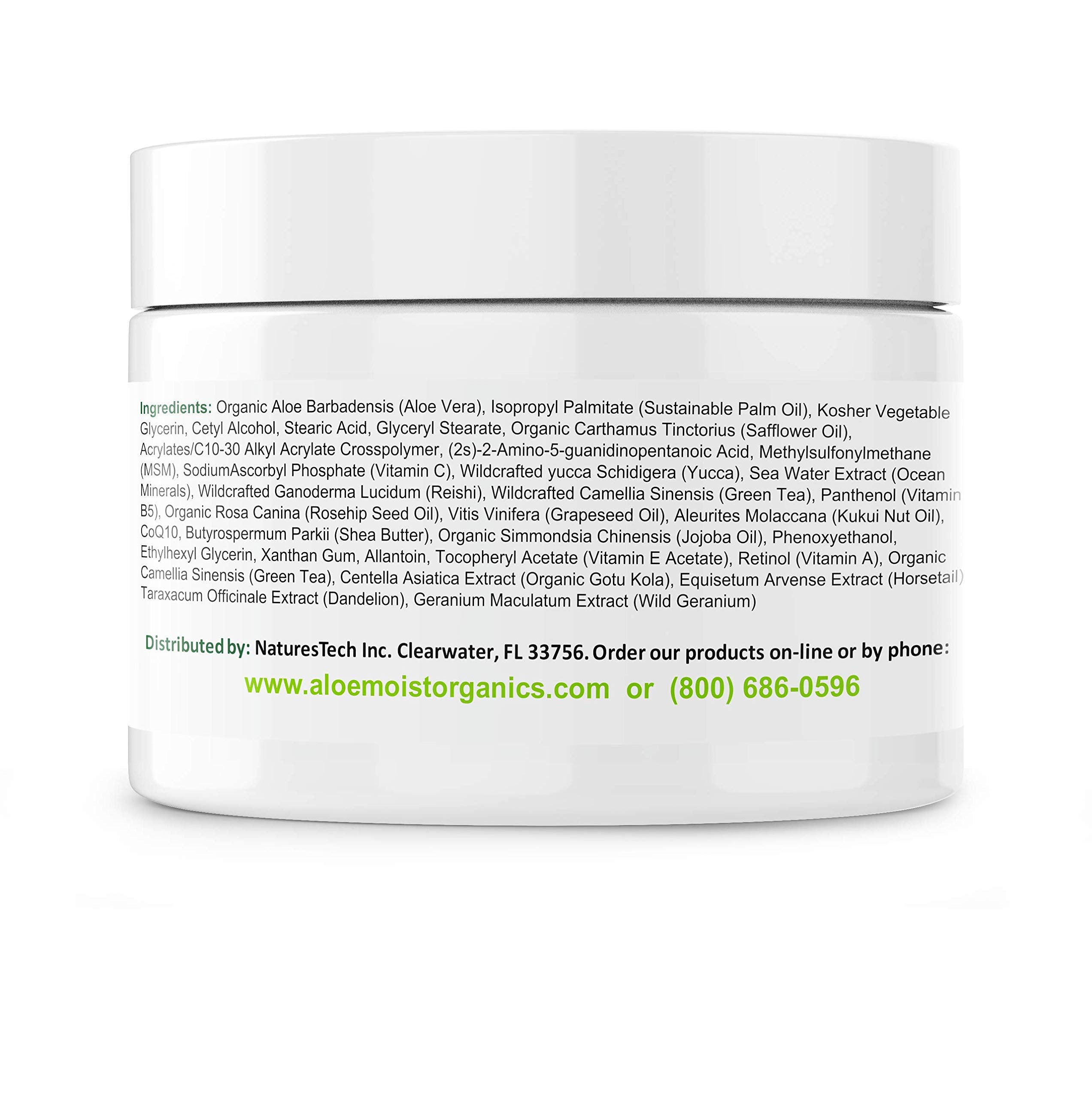 AloeMoist vitamin E and C enriched skin care for nourishment.
