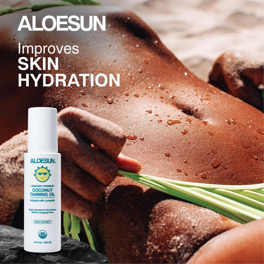 ALOESUN application-on-arm demonstrates even coverage and smooth skin