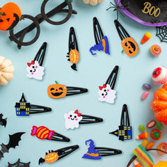 Alomois ghost hair clip adds playful Halloween detail with secure grip.