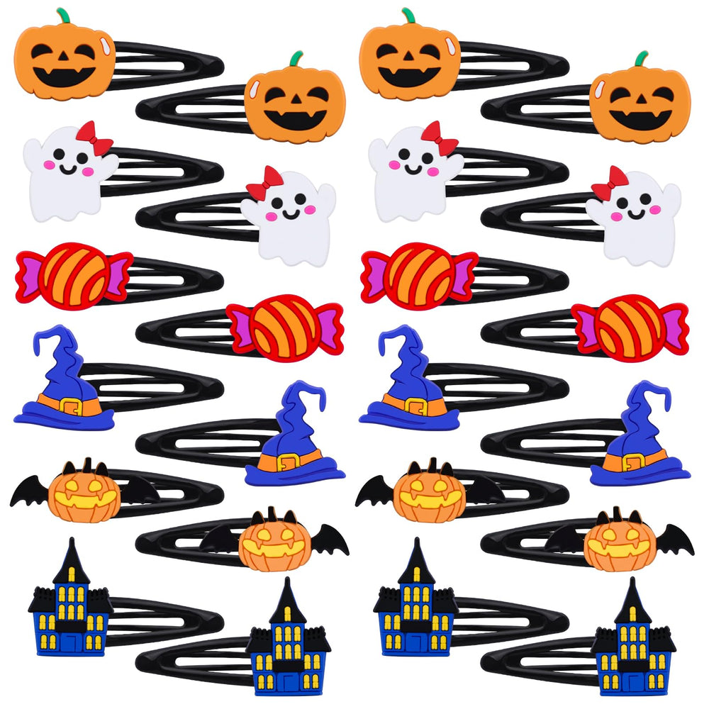 Alomois Halloween hair clips pack adds festive flair for school or party styling.