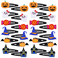 Alomois Halloween hair clips pack adds festive flair for school or party styling.