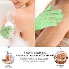 Alotpower exfoliating gloves in 12 colors for mood-matching bathroom vibes