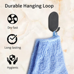 Alotpower double-sided exfoliating gloves texture for enhanced cleansing during showers