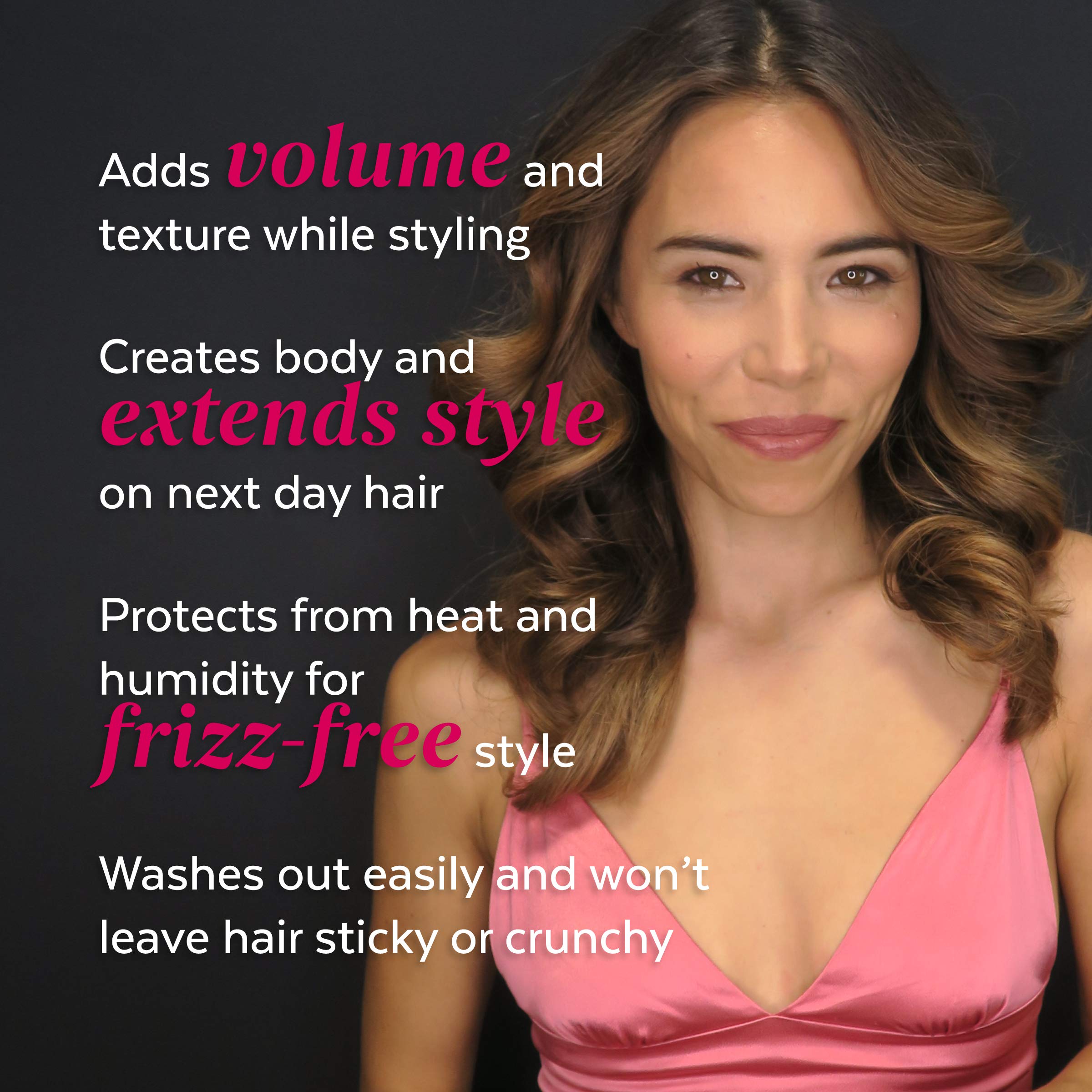 ALOXXI Bombshell damp-hair styling captures quick lift during blowouts.