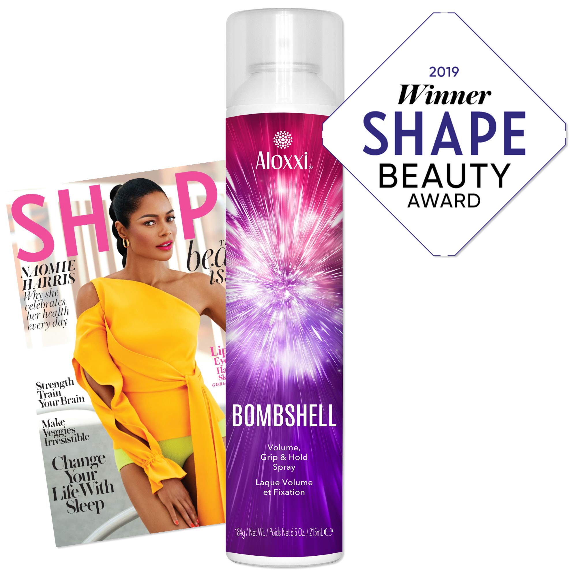 ALOXXI Bombshell nozzle application demonstrates easy, targeted spray for controlled texture.