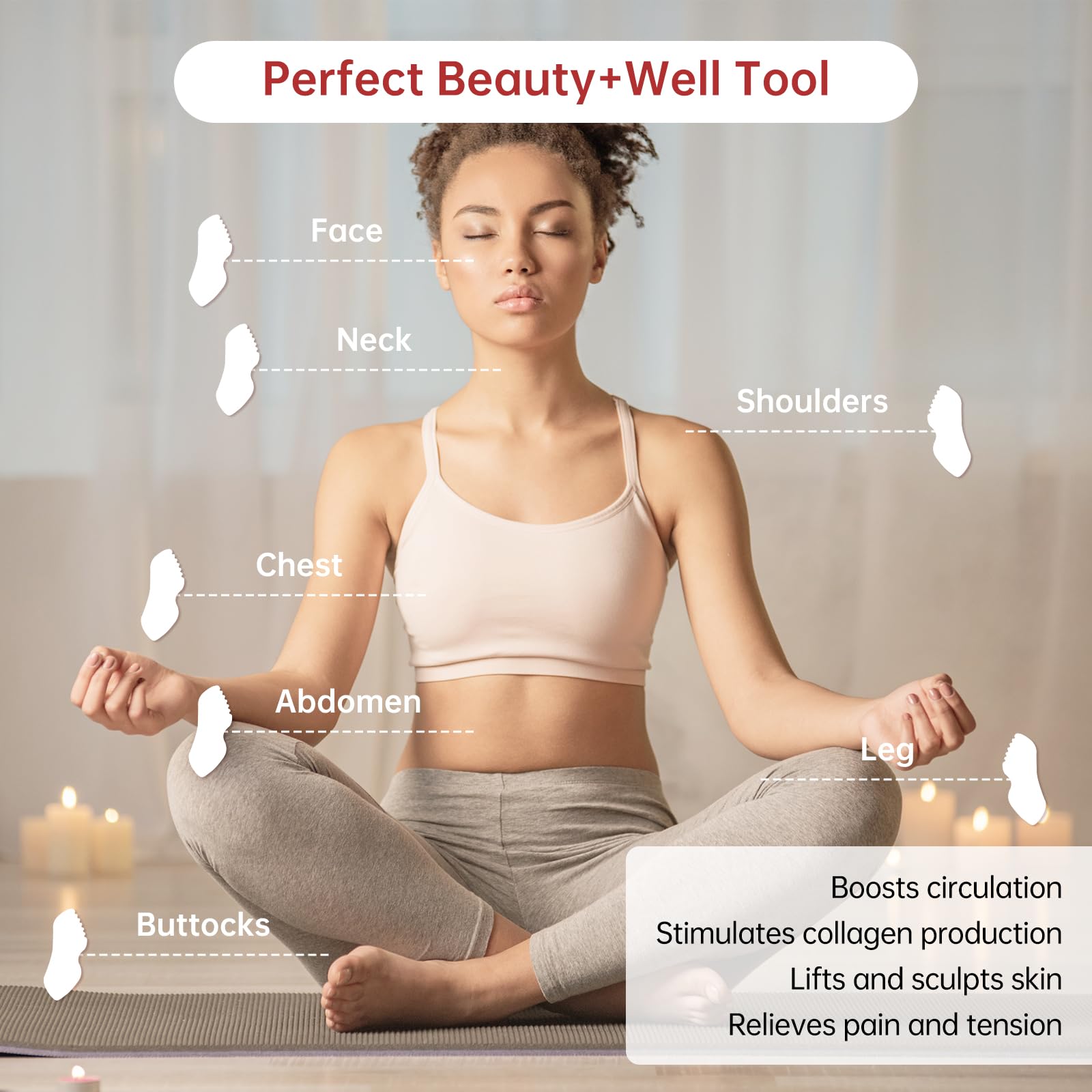 ALOYGUZ ergonomic-handle gua sha ensures comfortable grip during massage
