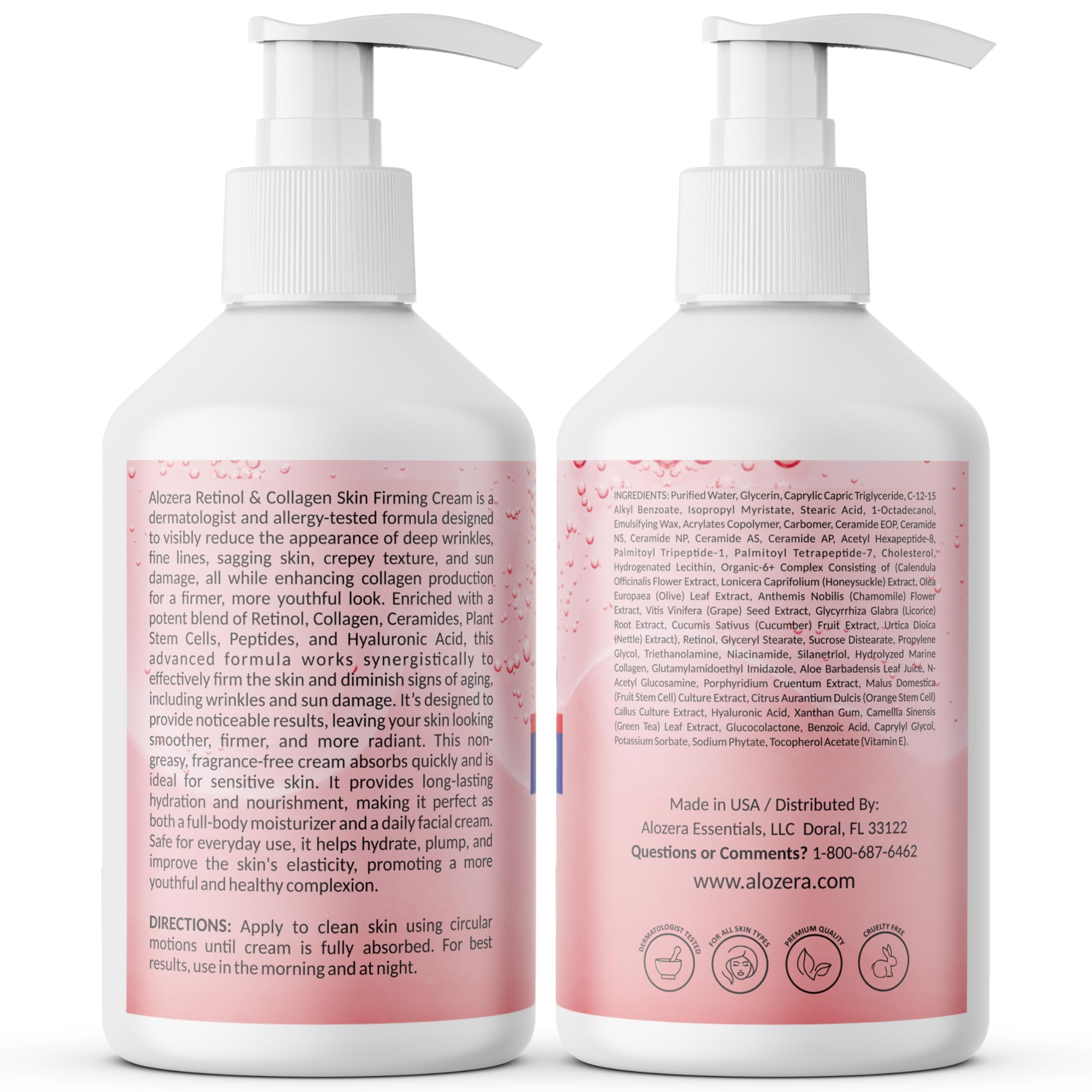 Alozera 16.9 oz two-pack packaging shown for extended use and value.