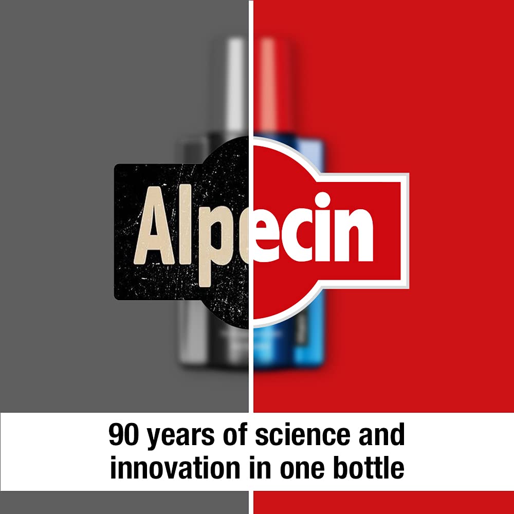 Morning routine with Alpecin tonic energizes strands and supports a fuller appearance