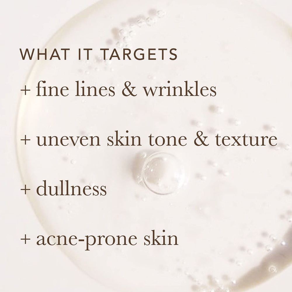 Alpha Renewal Serum after cleansing texture appears smooth and hydrated.