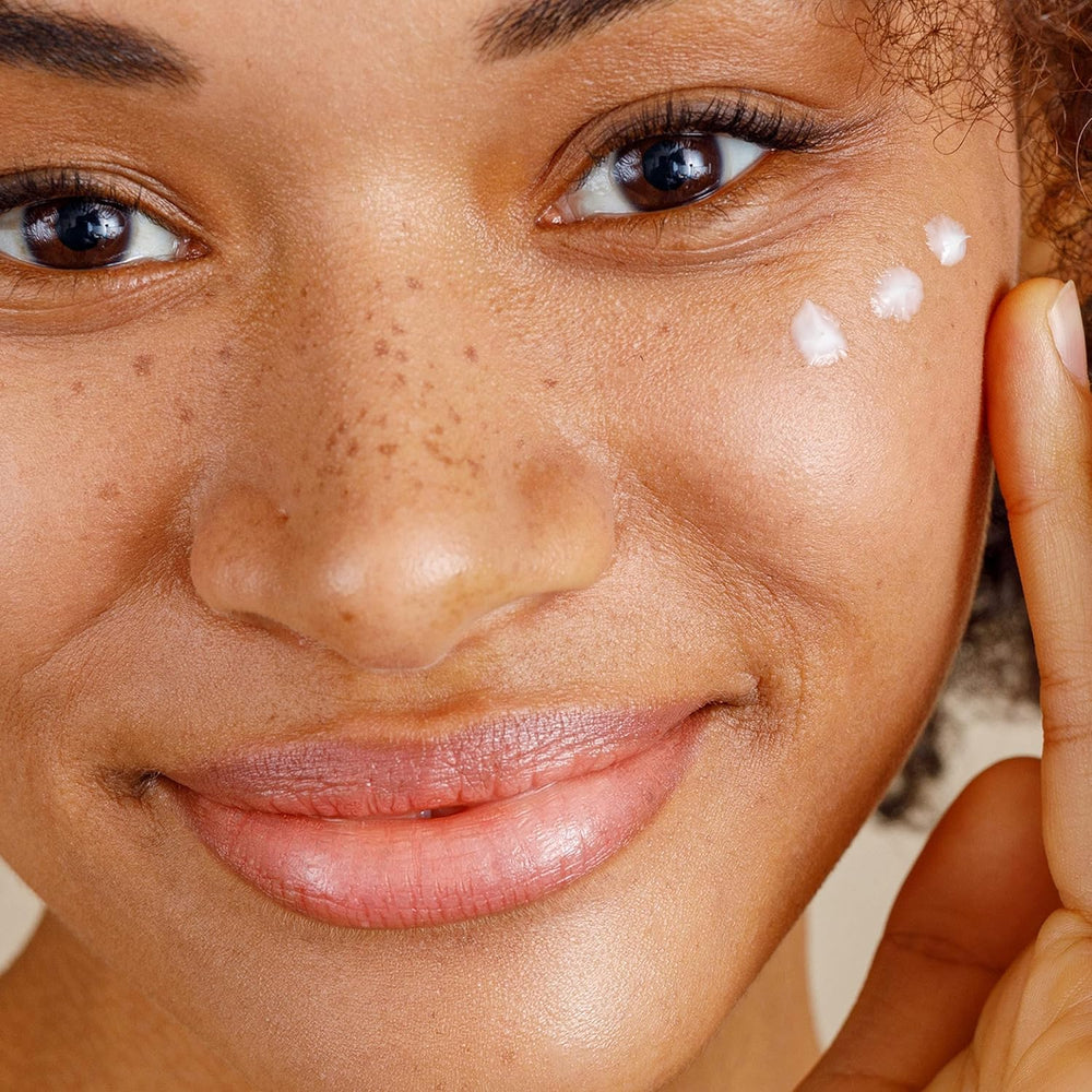 Alpha Skin Care Enhanced Renewal Cream daily application demonstrates gentle exfoliation for radiant skin.