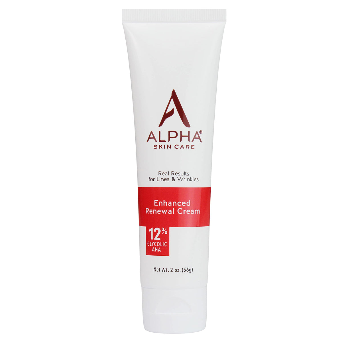 Alpha Skin Care Enhanced Renewal Cream jar closeup showing rich texture for smoother skin.