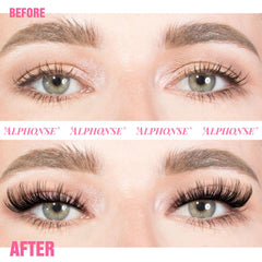 Alphonse left-right cat eye cluster kit creates natural to dramatic looks.