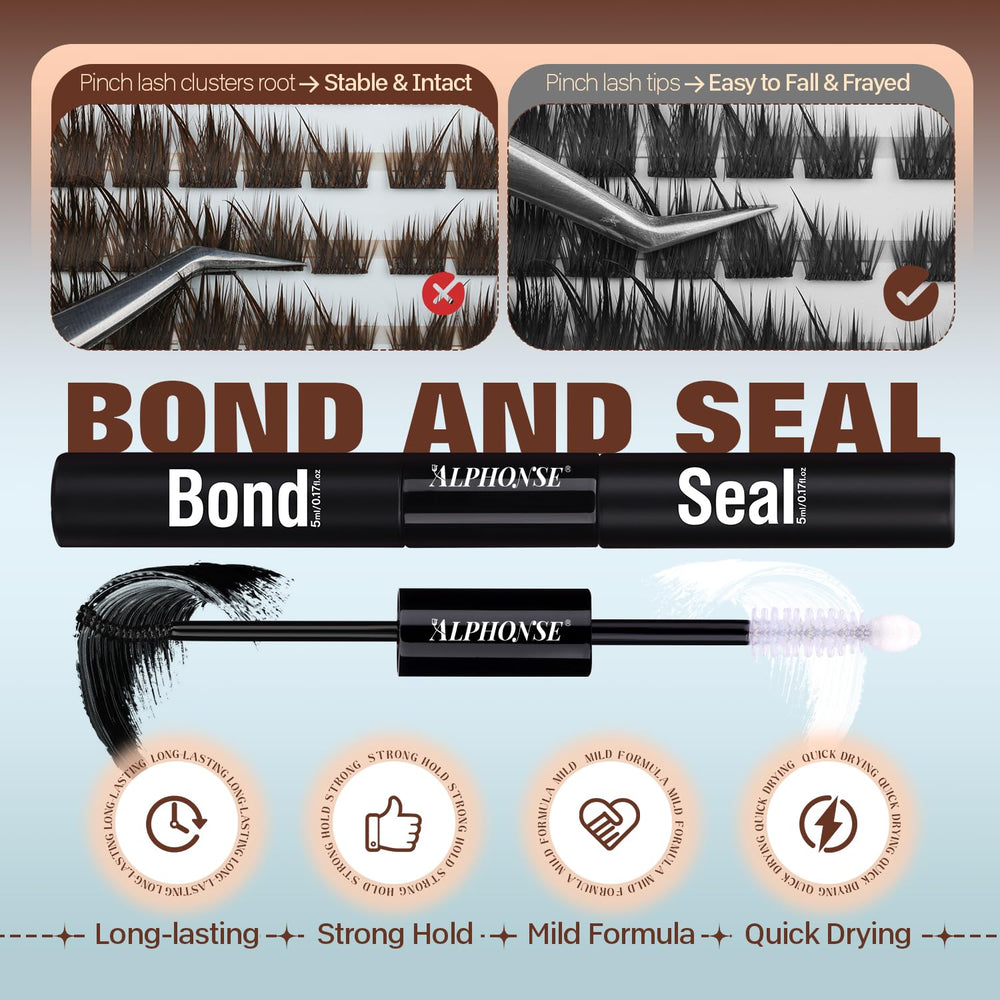 ALPHONSE included tweezers streamline precise application and comfortable lash placement