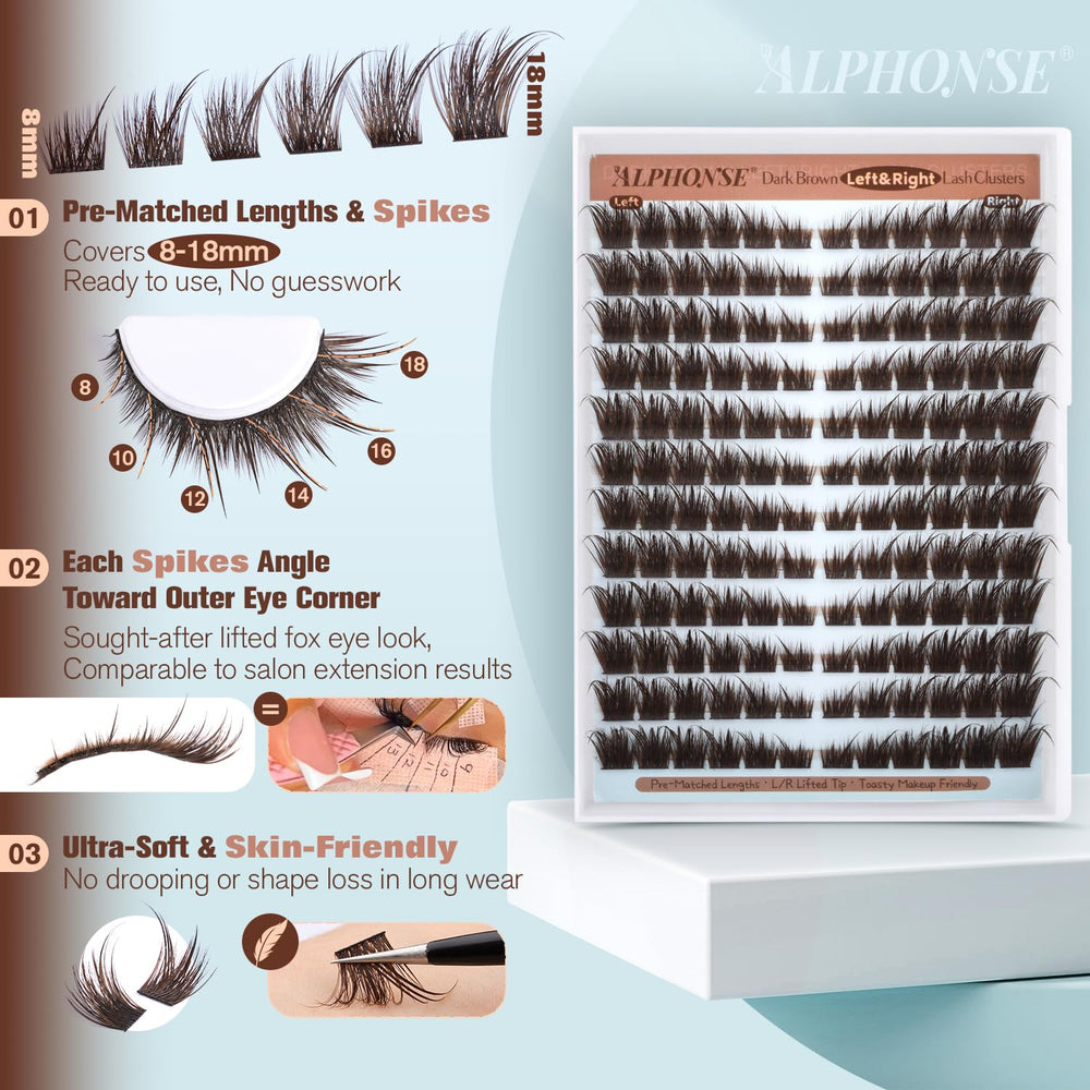 ALPHONSE lash clusters fox-eye style highlight dramatic eye shapes for bold evenings