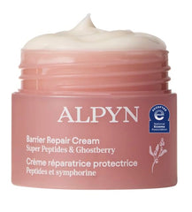 Alpyn Beauty Ghostberry Moisturizer jar closeup shows barrier hydration.