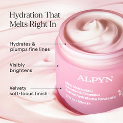 Alpyn Beauty Melt Moisturizer hydrates with hyaluronic acid for dewy skin.