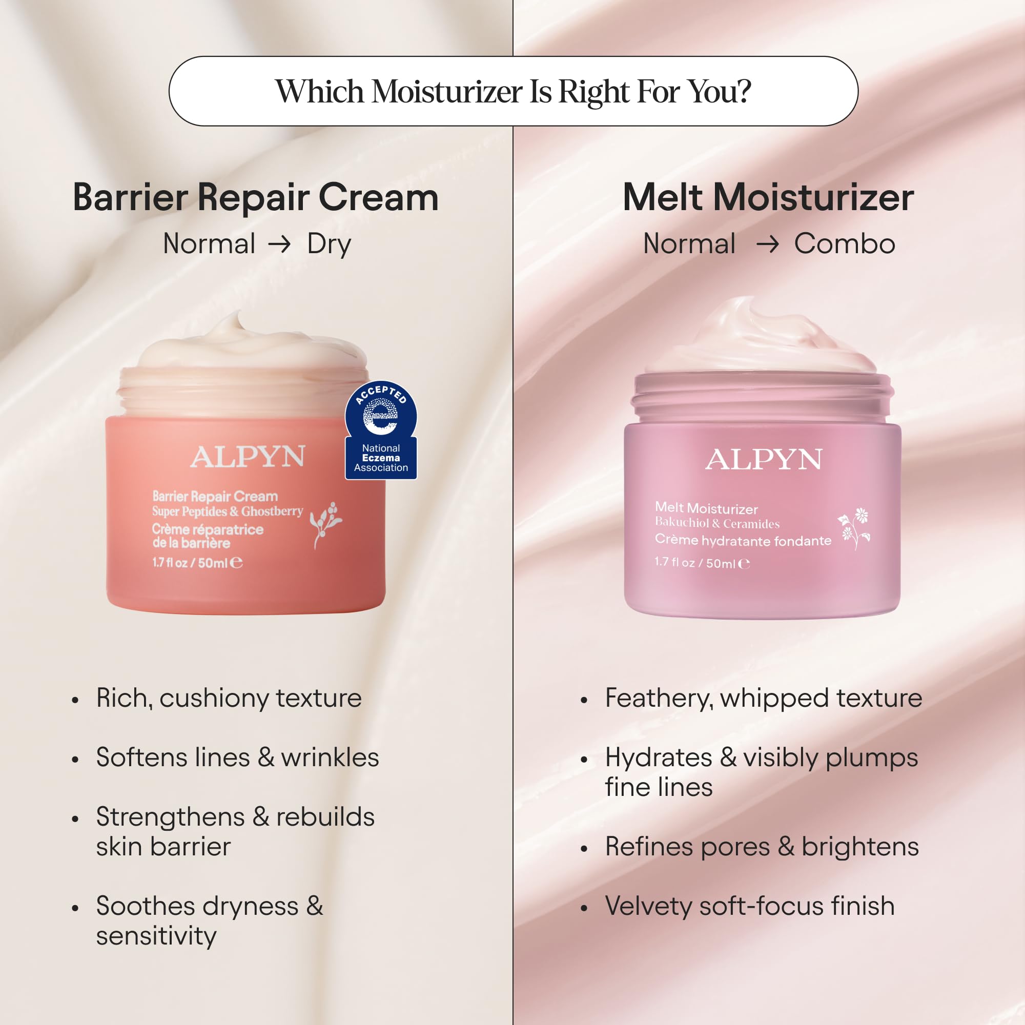 Alpyn Beauty Melt Moisturizer melts into skin for a plump feel.