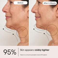 Alpyn Beauty Super Sculpt Serum closeup highlights peptide-rich formula.