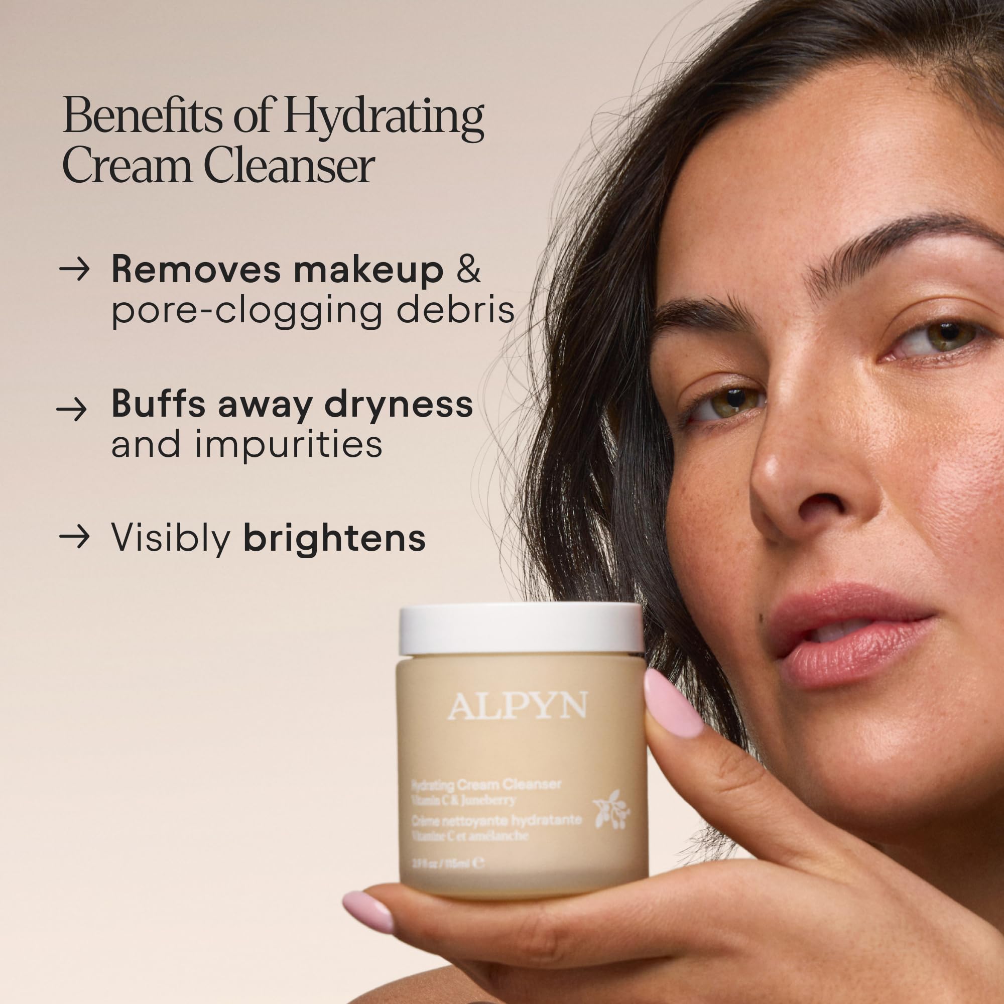 Alpyn Beauty Vitamin C-brightening action suggests a radiant-looking complexion.