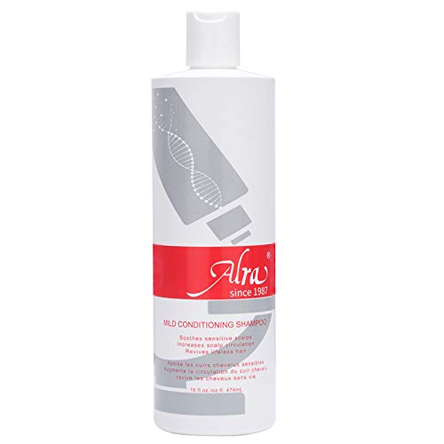 Alra Mild Conditioning Shampoo bottle (16oz) for gentle scalp care during treatment.