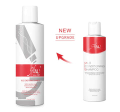 Close-up of Alra label showing fragrance-free, organic formula for sensitive scalps.