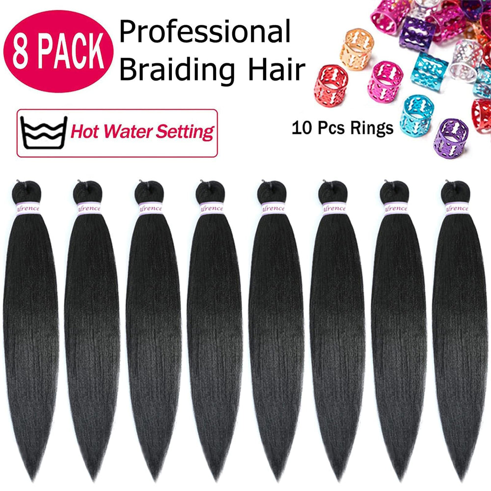 Alrence 8-pack hair weighs 95g per pack for lightweight comfortable wear