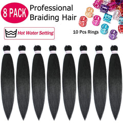 Alrence 8-pack hair weighs 95g per pack for lightweight comfortable wear
