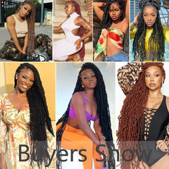Alrence goddess locs full-head look showcasing full-volume long crochet style.