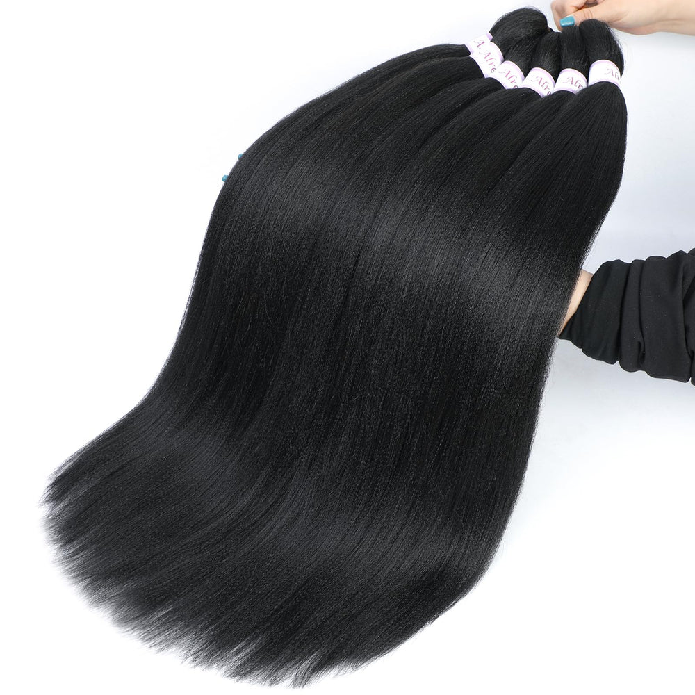 Alrence hot water setting braiding hair demonstrates easy style changes