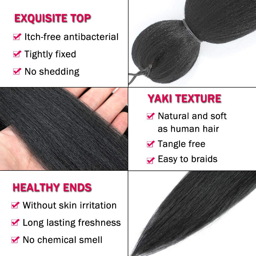 Alrence professional braiding hair 8-pack ready for salon use