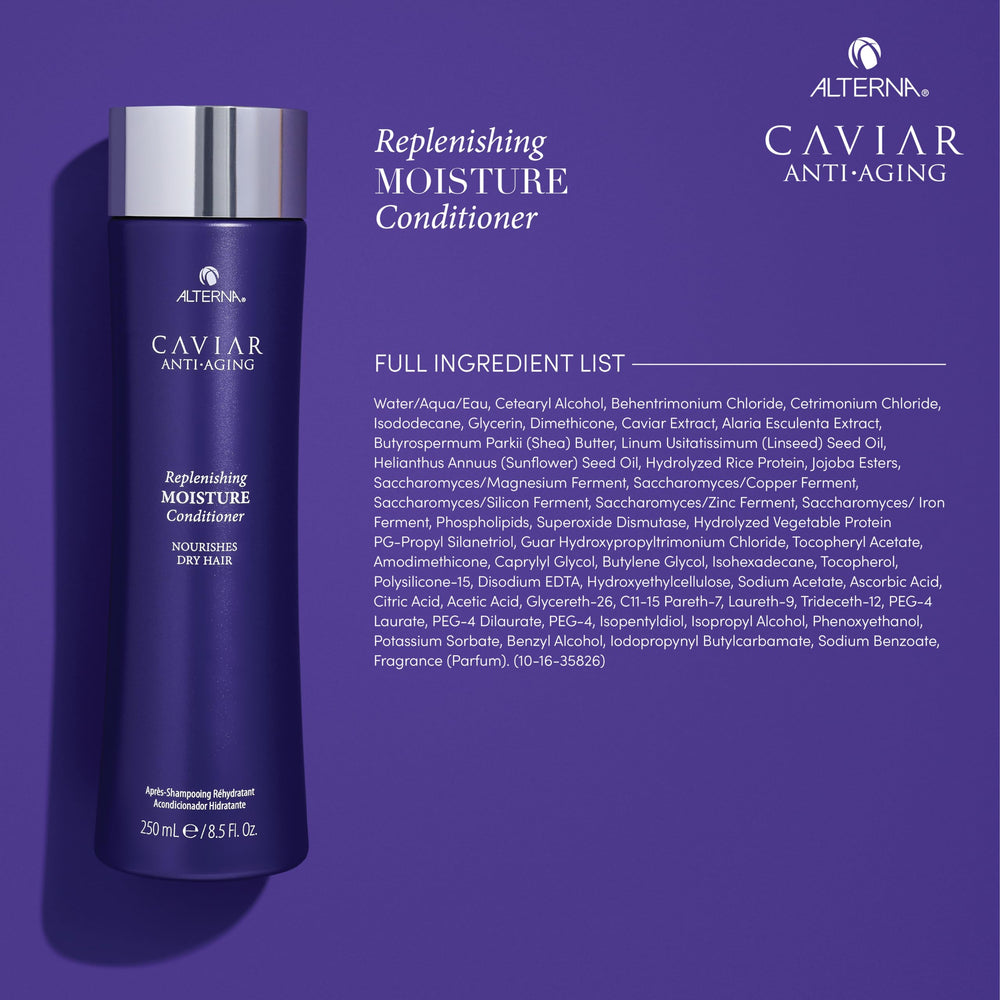 Alterna Caviar moisture shampoo lather close-up; rich foam for deep hydration.