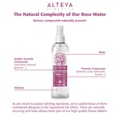 Alteya Organics Rose Water closeup of petals highlighting Bulgarian Rosa Damascena.