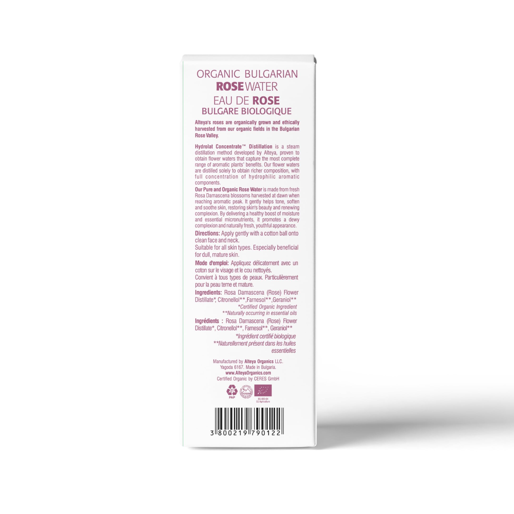 Alteya Organics Rose Water Toner closeup of rose petals for a gentle soothing ritual
