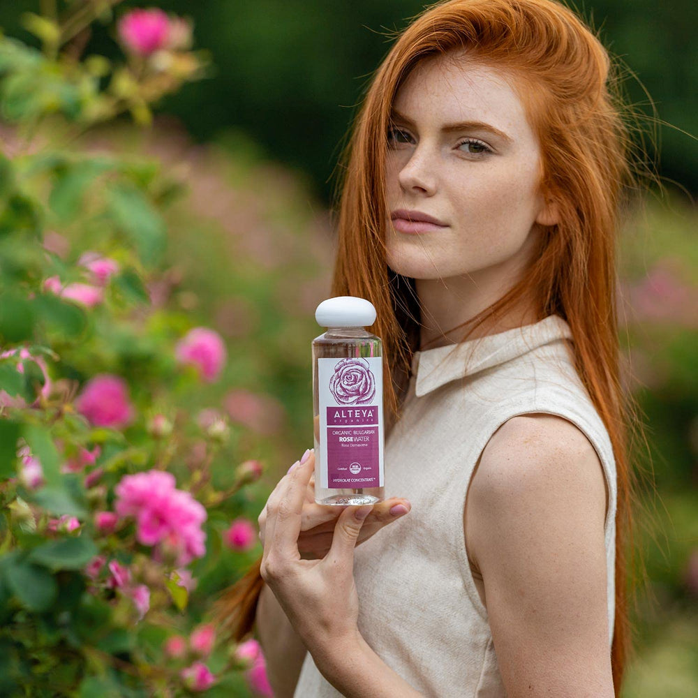 Alteya Rose Water supports skin balance and calming properties as part of a gentle routine.