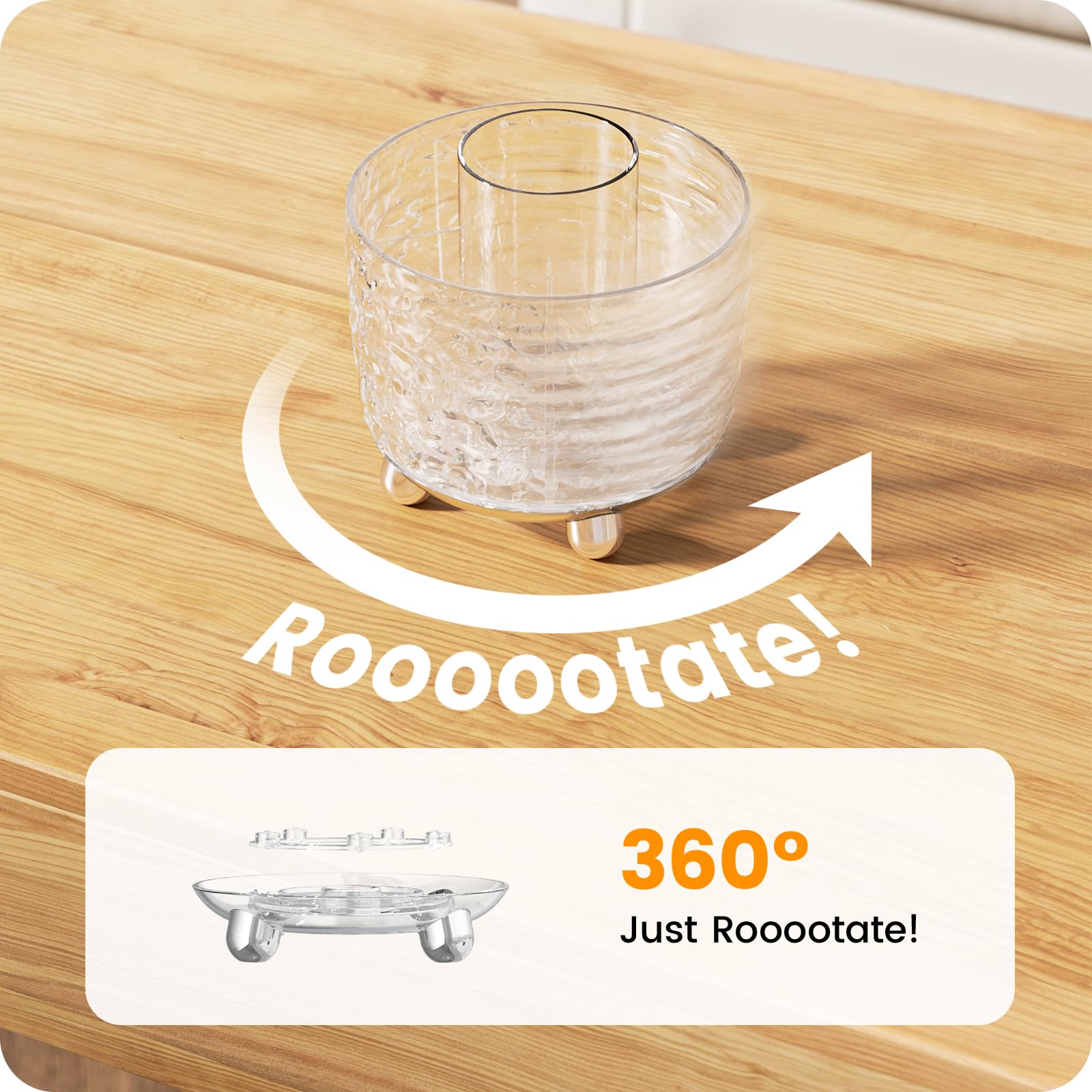A-LuGei clear crystal desk organizer showcases items clearly for quick selection at a glance.