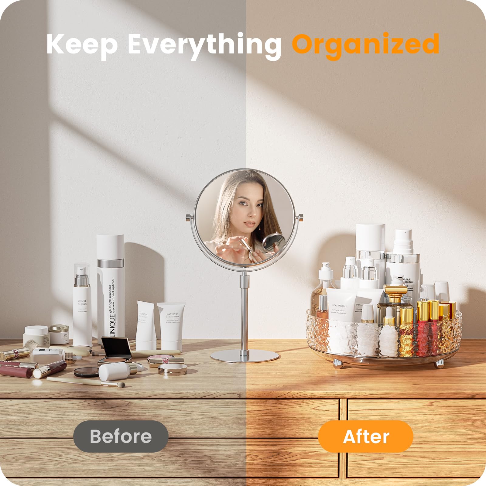 A-LuGei durable compact cosmetic tray supports daily beauty routines.