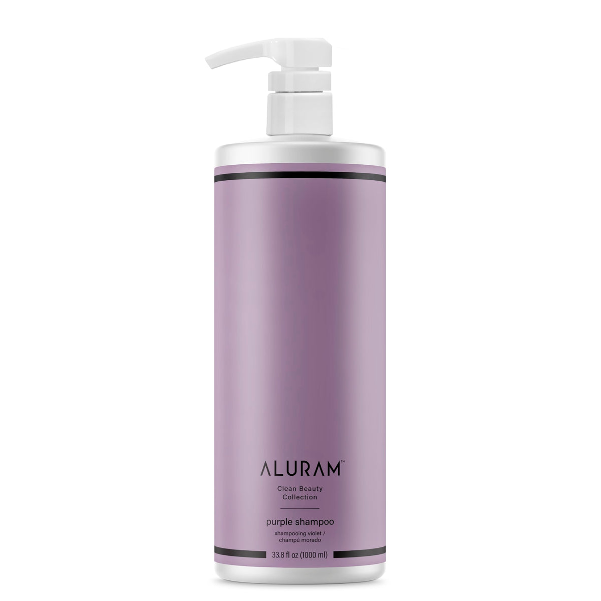 ALURAM coconut water purple shampoo bottle for brass control and cooler blondes