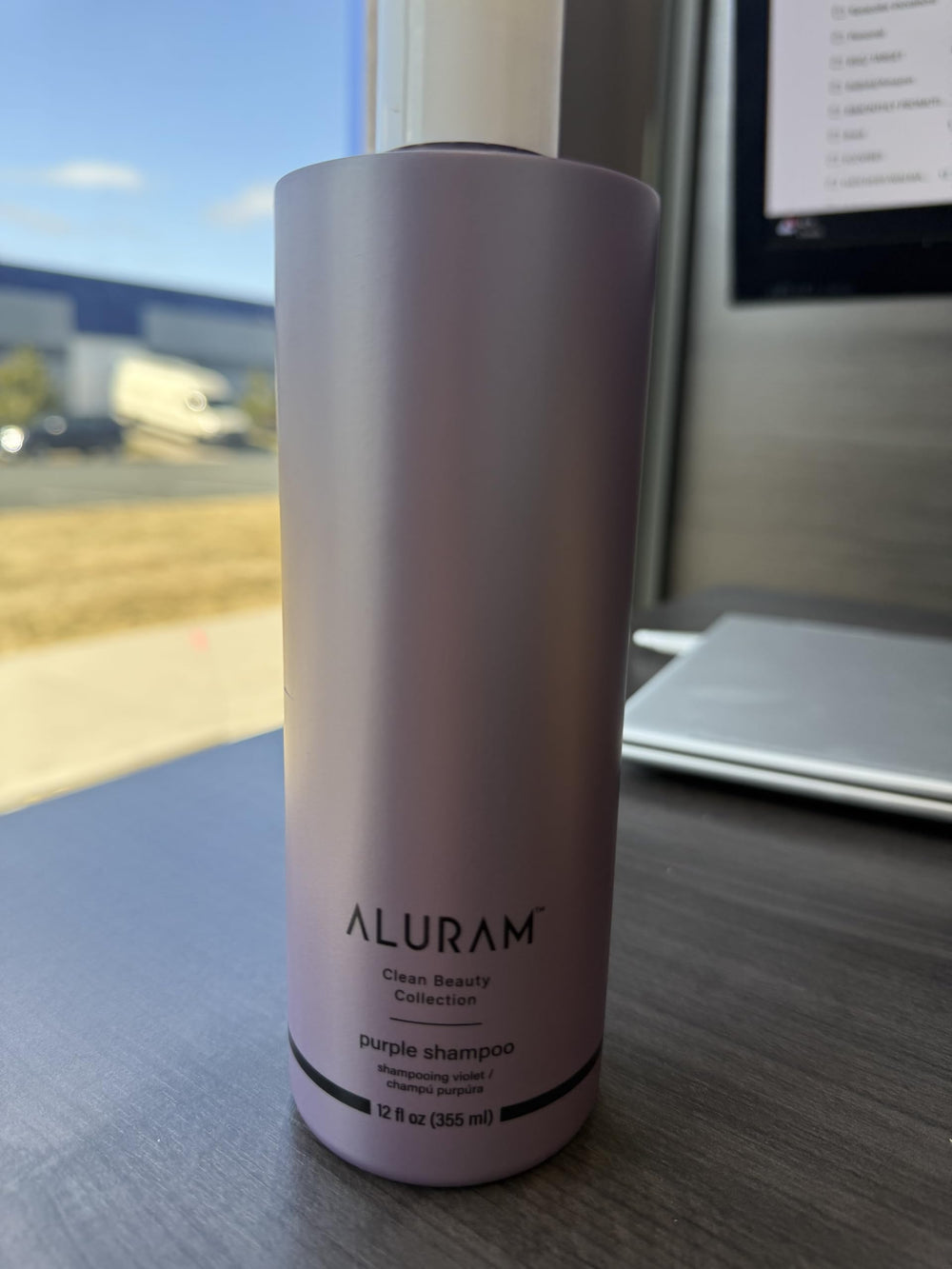 ALURAM coconut water purple shampoo color-neutralization cools yellow tones for blondes