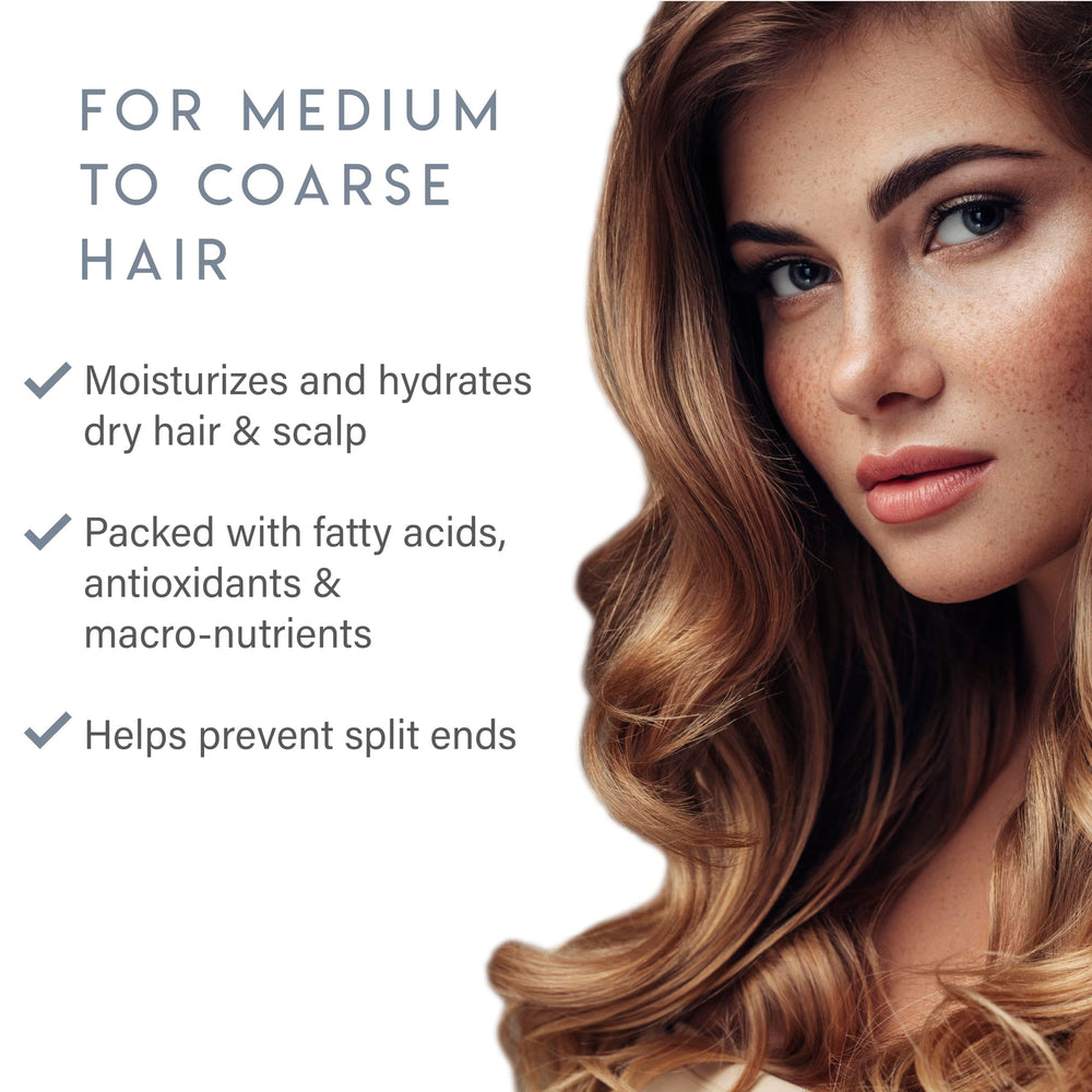 ALURAM Coconut Water Shampoo application on medium to coarse hair.
