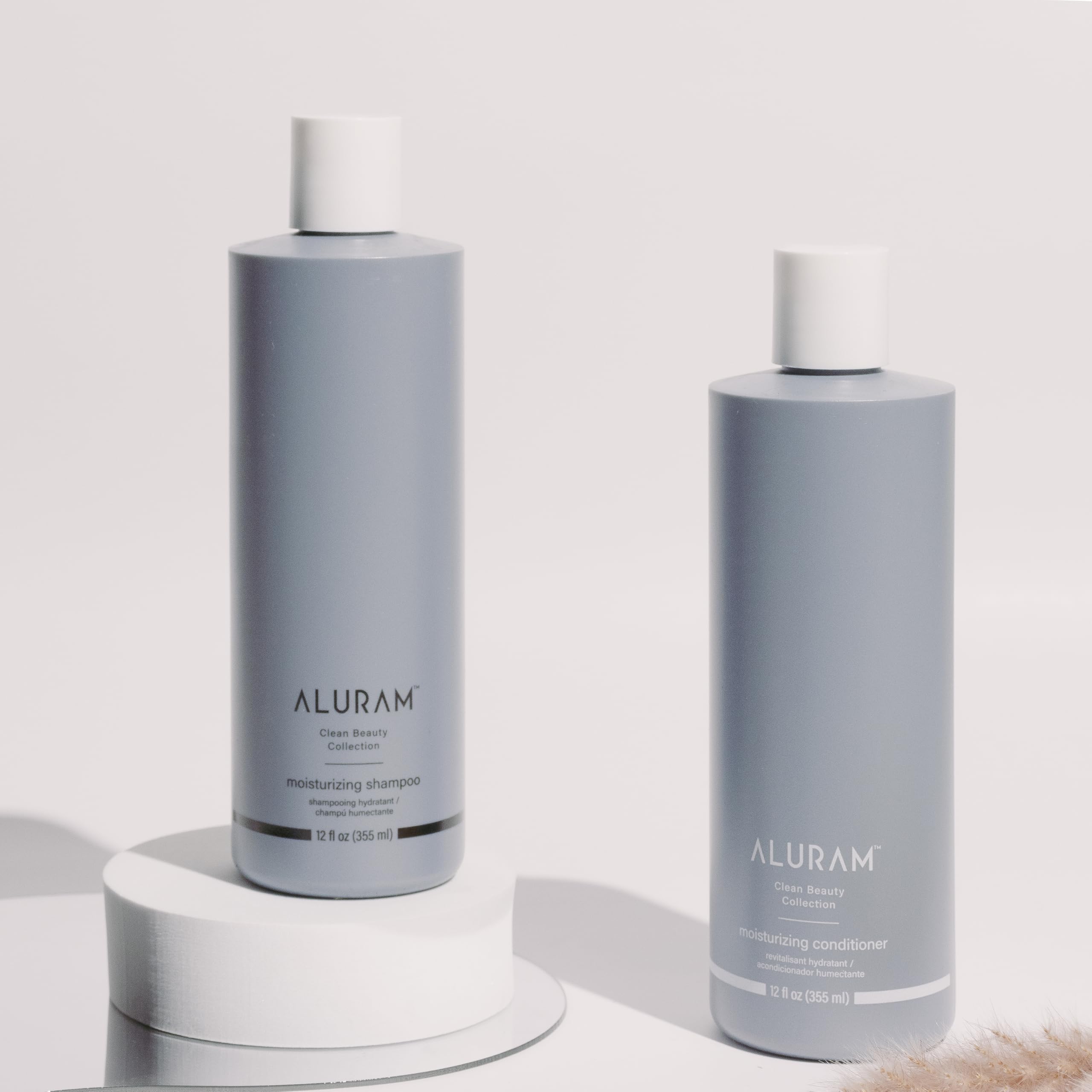 ALURAM Coconut Water Shampoo lather demonstrating cleansing power.