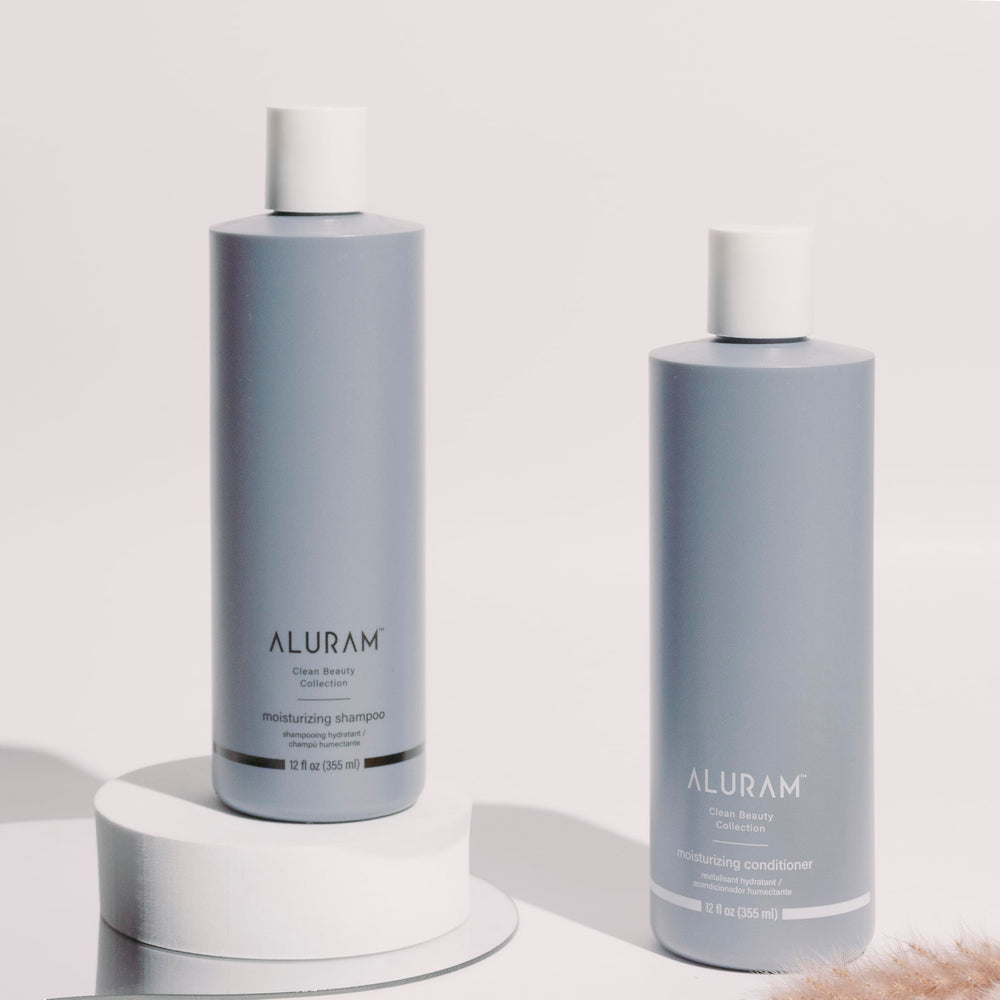 ALURAM Coconut Water Shampoo lather demonstrating cleansing power.