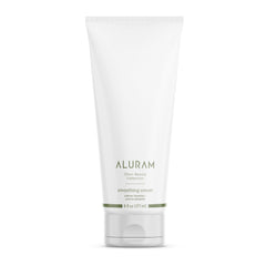 ALURAM Coconut Water Smoothing Cream bottle closeup showcases frizz control and lightweight smoothing.